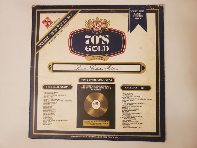 Various Artists 70's Gold: Certified Gold Record - Limited Collector's Edition vinyl record